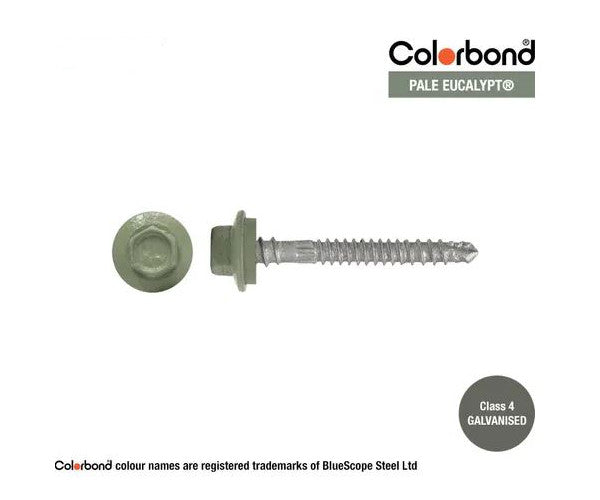 Self Drilling Galvanised Tornado Roofing Neoprene Washer Screw 12g x Length and Quantity - Painted Head Options