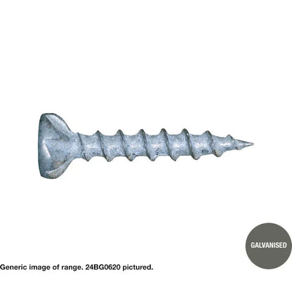 Macsim Chipboard Screws (Phillips Drive) Galvanised - Various Sizes and Quantities