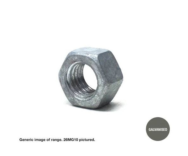 Hex Nuts Metric GALV