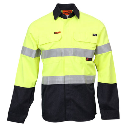 FLAREX RIPSTOP PPE2 FR Inherent 197gsm Taped Shirt - 2 Colour Options in Various Sizes