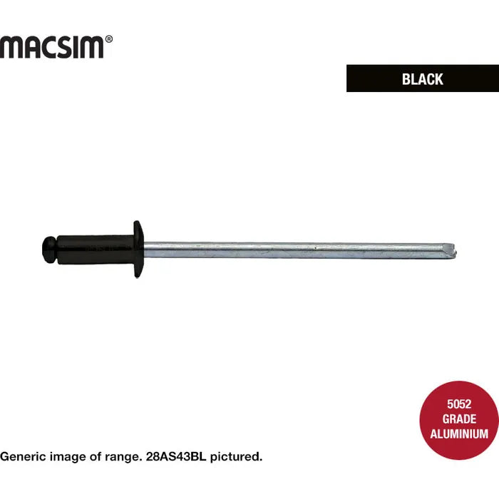 Aluminium Steel Dome Head Rivets Colorbond Painted Head - max grip x diameter x box of 1000