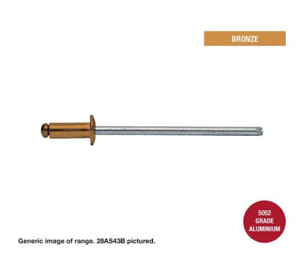 Aluminium Steel Dome Head Rivets Colorbond Painted Head - Various Sizes and Quantities