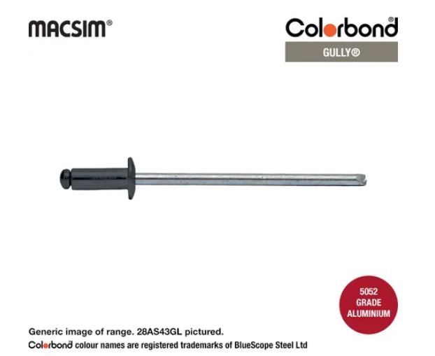 Aluminium Steel Dome Head Rivets Colorbond Painted Head - Various Sizes and Quantities