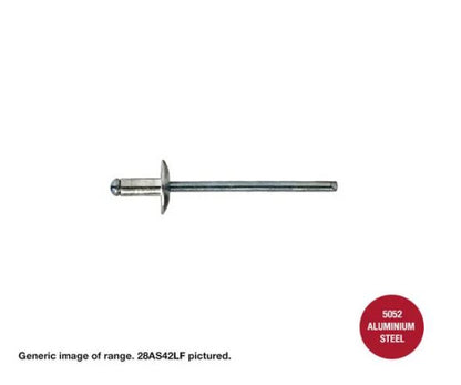 Aluminium Steel Dome Head Large Flange Rivets - Various Sizes and Quantities