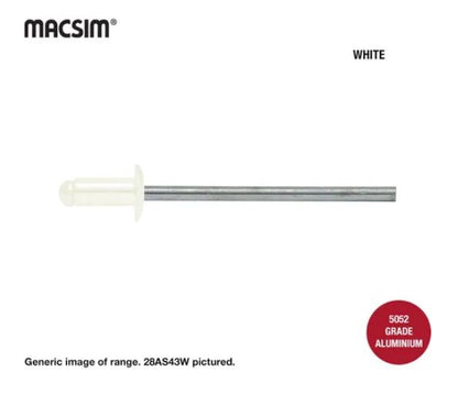 Aluminium Steel Dome Head Rivets Colorbond Painted Head - Various Sizes and Quantities