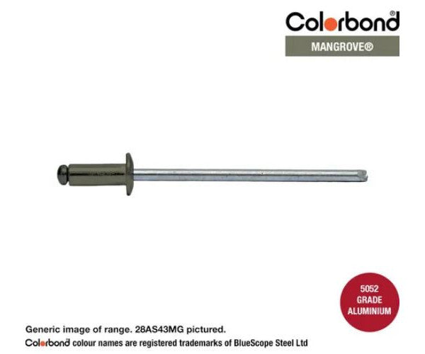 Aluminium Steel Dome Head Rivets Colorbond Painted Head - Various Sizes and Quantities