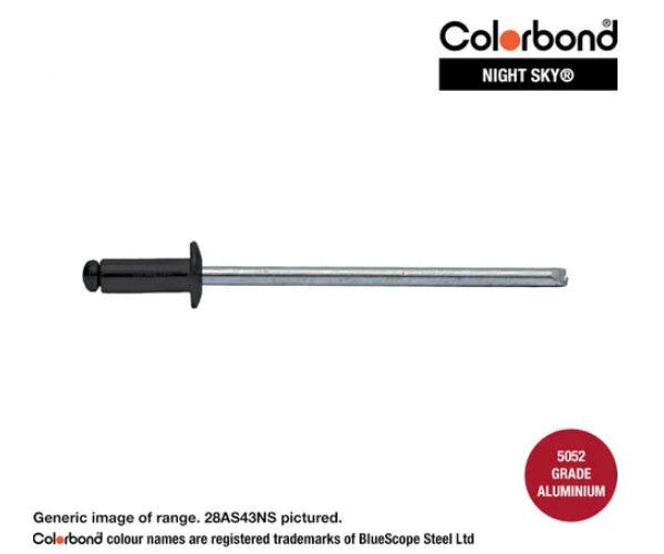 Aluminium Steel Dome Head Rivets Colorbond Painted Head - Various Sizes and Quantities