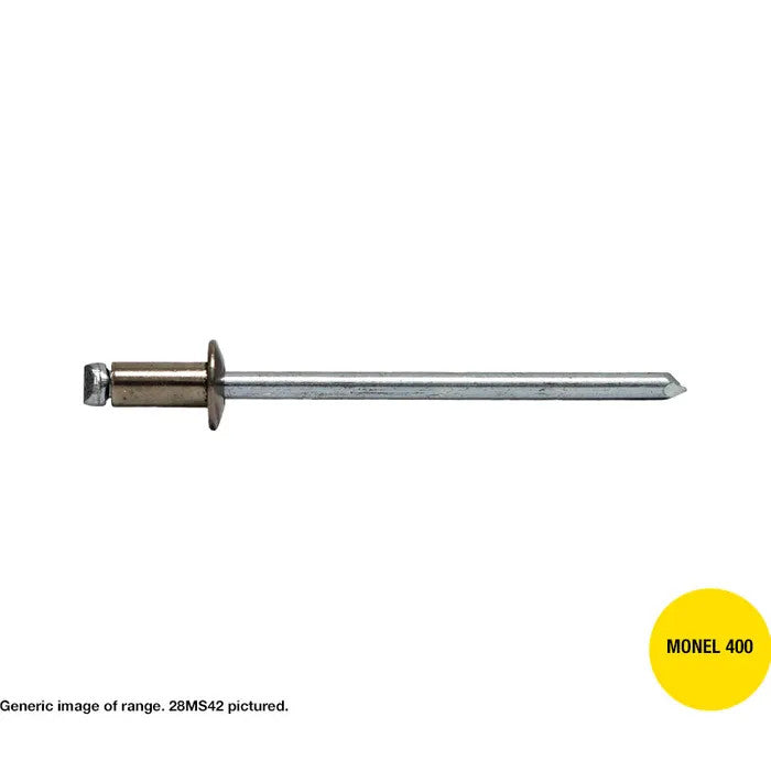 Monel / Steel Dome Head Rivets - Various Sizes and Box Quantities