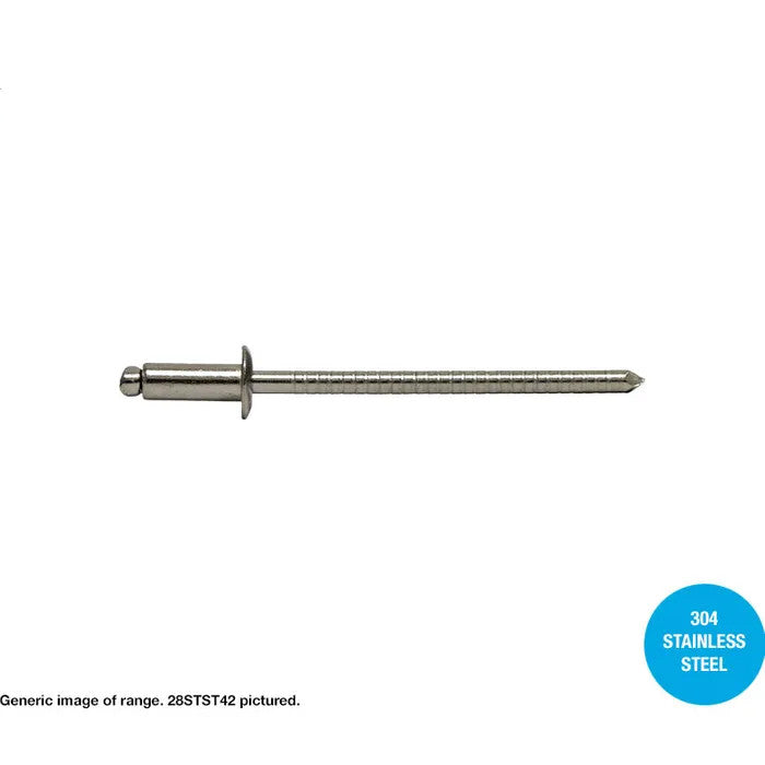 All 304 Stainless Steel Dome Head Rivets - Various Sizes and Box Quantities