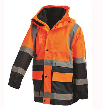 Hi Vis Taped 2 Tone 5 in 1 Biomotion Jacket - 2 Colour Options in Various Sizes