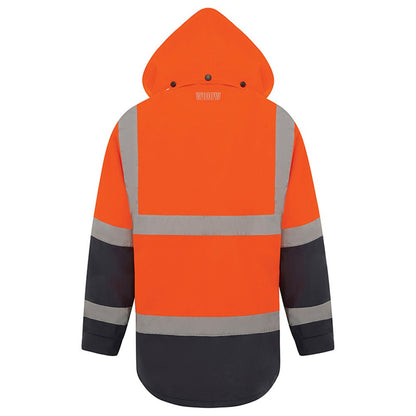 Hi Vis Taped 2 Tone Waterproof Rain Jacket - 2 Colour Options in Various Sizes