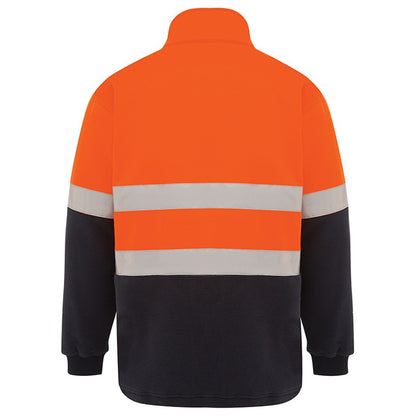 Hi Vis 2 Tone Zip Through Taped Fleece Jumper - 2 Colour Options in Various Sizes