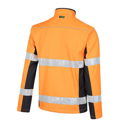 Hi Vis Taped 2 in 1 Soft Shell Biomotion Rain Jacket - 2 Colour Options in Various Sizes