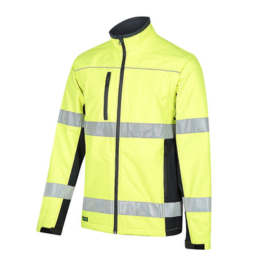 Hi Vis Taped 2 in 1 Soft Shell Biomotion Rain Jacket - 2 Colour Options in Various Sizes