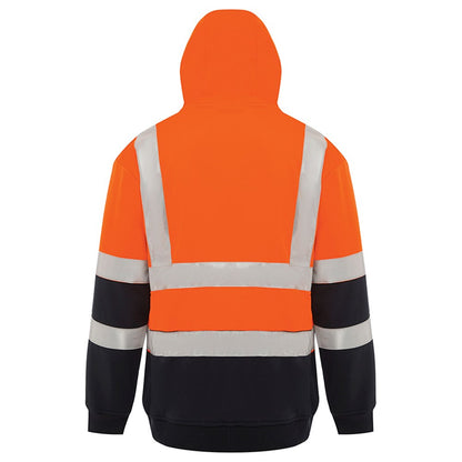 Hi Vis 2 Tone Full Zip Tech Fleece Taped Hoodie - 2 Colour Options in Various Sizes