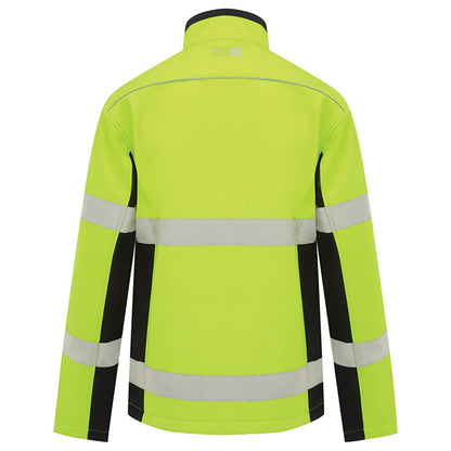 Hi Vis Taped Biomotion Soft Shell Jacket - 2 Colour Options in Various Sizes