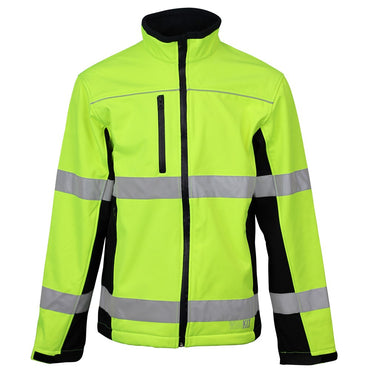 Hi Vis Taped Biomotion Soft Shell Jacket - 2 Colour Options in Various Sizes