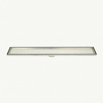 Radiant 316 Stainless Steel Linear Tile Insert Shower Grate - Various Length Options in 3 Outlet Sizes