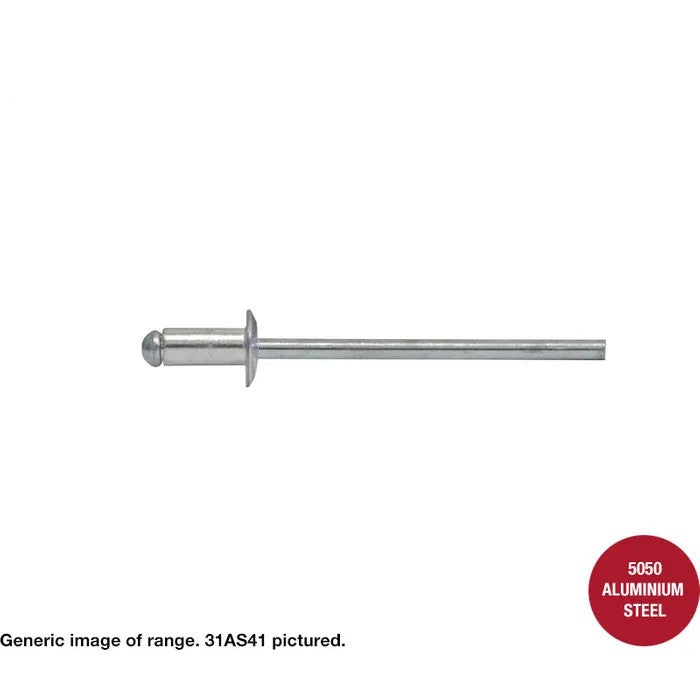 Aluminium Steel Dome Head Rivets - Various Sizes and Quantities