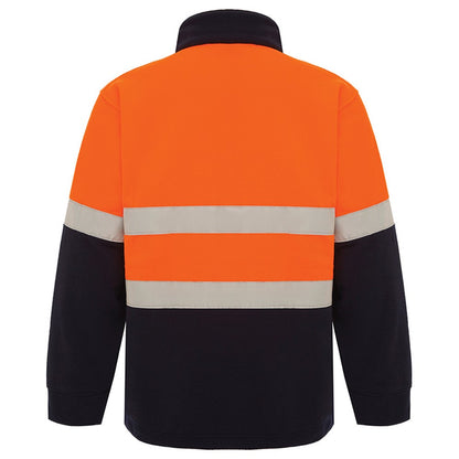 Hi Vis 2 Tone 1/4 Zip Taped Polar Fleece Jumper - 2 Colour Options in Various Sizes