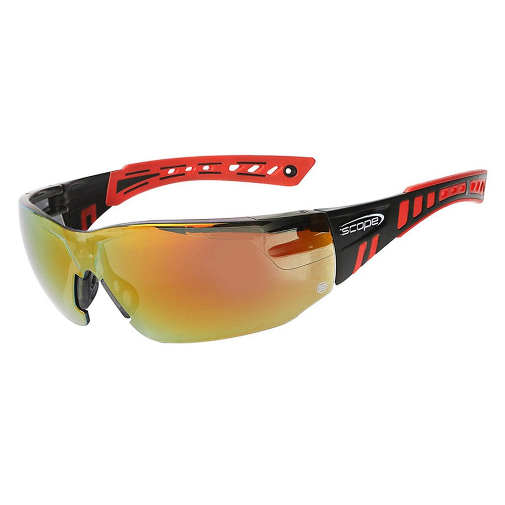 Scope Speed Safety Glasses - 10 Pairs in 8 Lens Colour Options and 5 Frame Colours