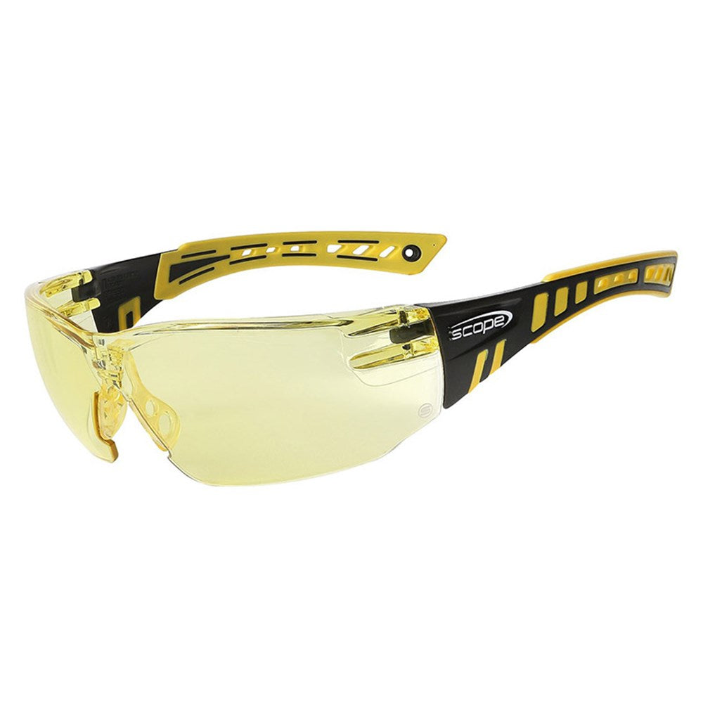 Scope Speed Safety Glasses - 10 Pairs in 8 Lens Colour Options and 5 Frame Colours