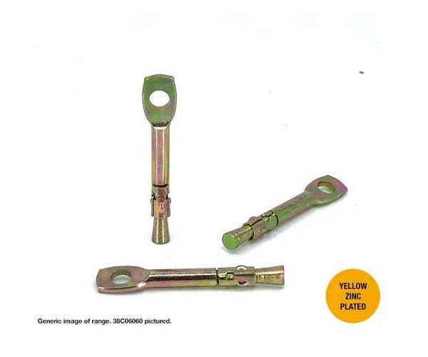 Macsim Suspension Wedge Anchor Yellow Zinc Plated - Box of 100 - Various Sizes