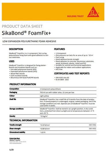SikaBond FoamFix+ Box of 6