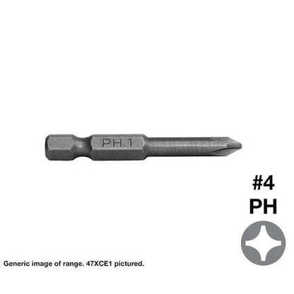 Phillips Drive Screwdriver Insert Bits - Various Sizes and Pack Quantities