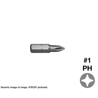 Phillips Drive Screwdriver Insert Bits - Various Sizes and Pack Quantities