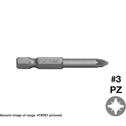 Pozi Drive Insert Bits in Various # Sizes - Pack of 10
