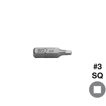 Square Drive Screwdriver Bit - Pack of 10