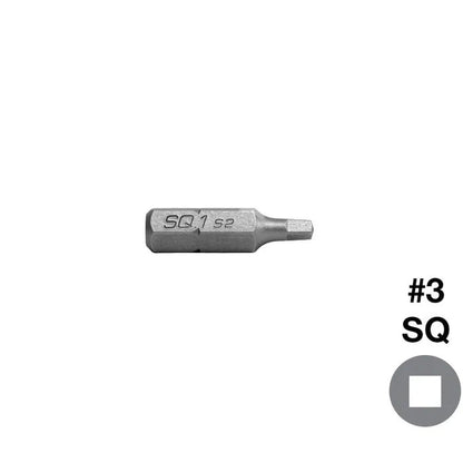 Square Drive Screwdriver Bit - Pack of 10