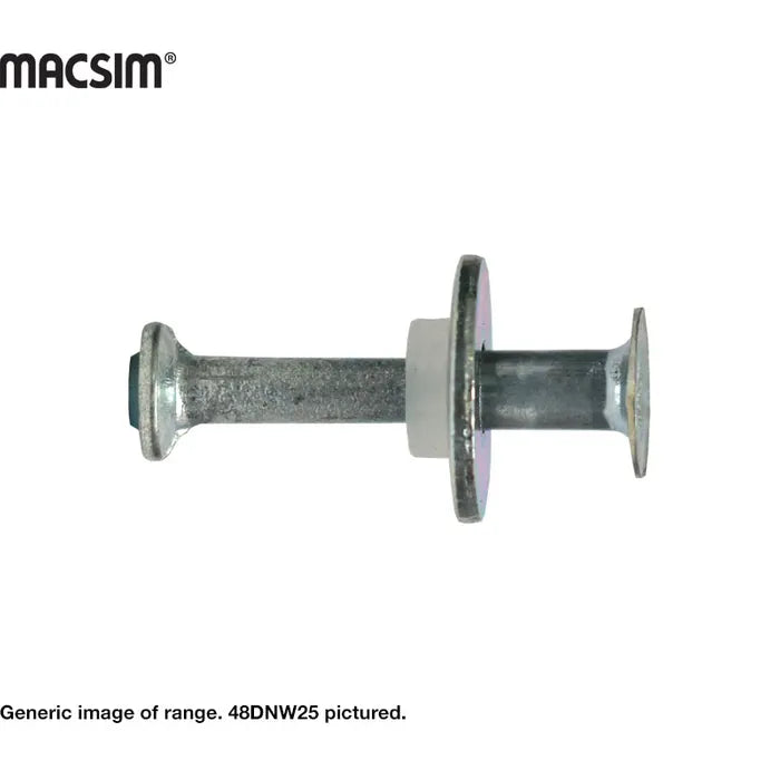 Macsim 25mm Washered DN Drive Pins - Box of 100