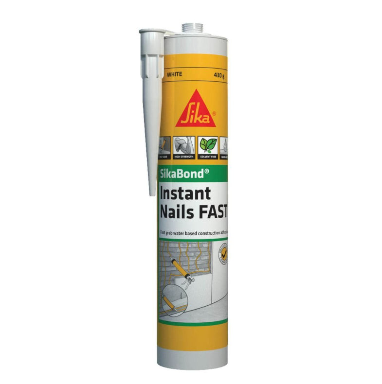 SikaBond Instant Nails Fast White 290ml 430gm Cartridge - Box of 12