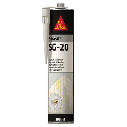 SikaSil SG-20 Black - 300g Cartridge or 600ml Sausage