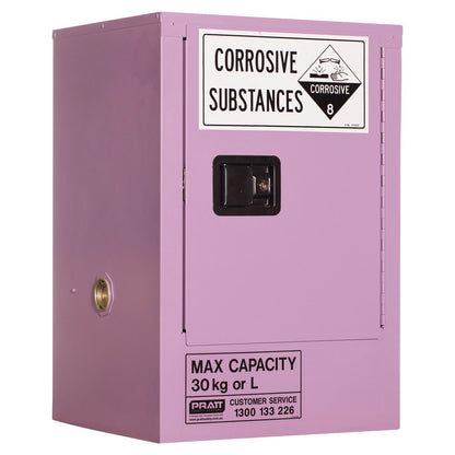 Pratt Class 8 Corrosive Substance Storage Cabinets Metal - Various Door Shelf Combinations