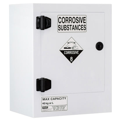 Pratt Class 8 Corrosive Substance Storage Cabinet Polypropylene - Various Door Shelf Combinations