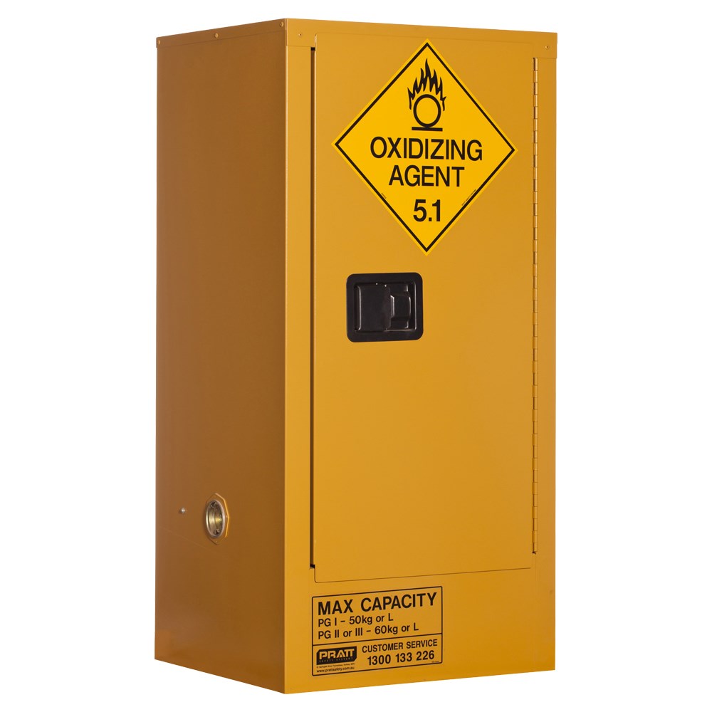 Pratt Class 5 Oxidizing Agent Storage Cabinet - 1 or 2 Shelf Options