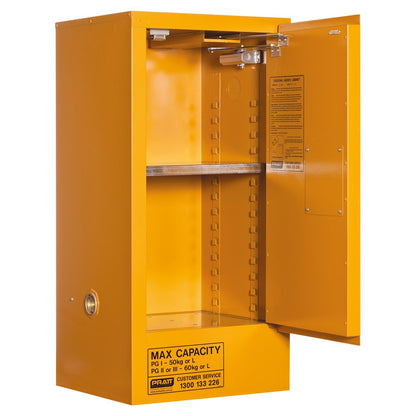 Pratt Class 5 Oxidizing Agent Storage Cabinet - 1 or 2 Shelf Options