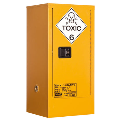 Pratt Class 6 Toxic Substance Storage Cabinet - Various Door Shelf Combinations