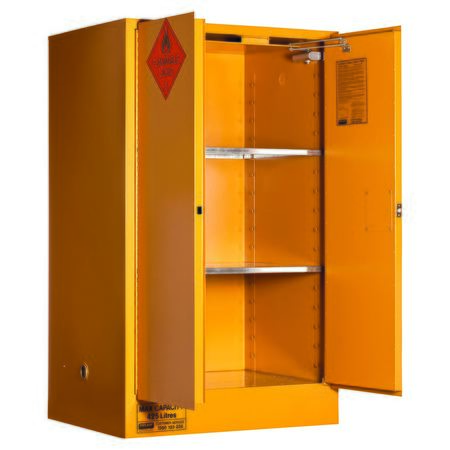 Pratt Class 3 Flammable Combustible Liquid Storage Cabinets - Various Door Shelf Combinations