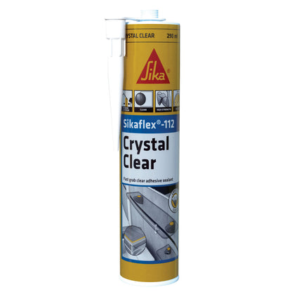 SikaFlex-112 Crystal Clear 290ml Cartridge - Box of 12