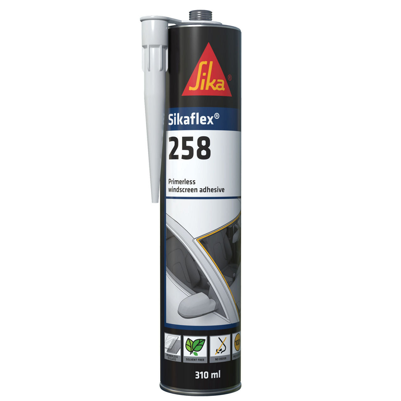 SikaFlex-258 Black 310ml Cartridge - Box of 6