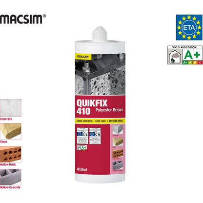 QuickFix Cartridge No Tap - 300ml Box of 12 and 410ml Box of 6 Cartridges