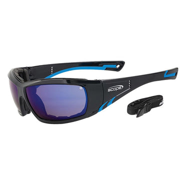 Scope Jet Stream Safety Glasses Inc Gasket + Strap in 6 Lens Colour Options