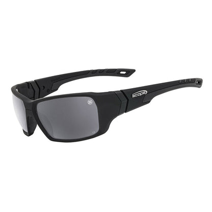 Scope Ranger Frozen Black Frame Safety Glasses - 6 Lens Colour Options