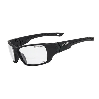 Scope Ranger Frozen Black Frame Safety Glasses - 6 Lens Colour Options