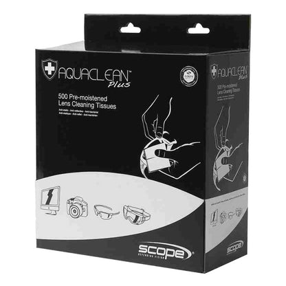 Scope Aqua Clean Plus - Bottles, Wipes and Cleaning Stations