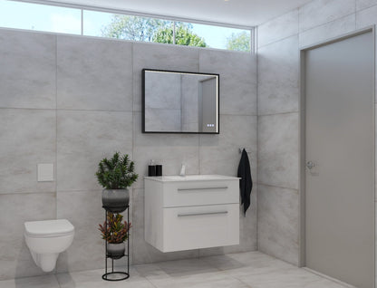 Euro Mirror RÖEK Rectangular Mirror - 600mm x 800mm - Black Frame